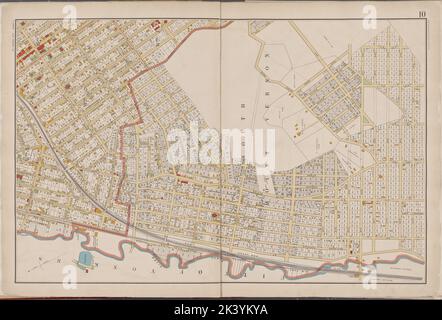 Westchester, doppelseitige Platte Nr. 10 Karte begrenzt durch 15. Ave., Stadt Yonkers, Mount Vernon Ave. Kartografisch. Atlanten, Karten. 1893. Lionel Pincus und Prinzessin Firyal Map Division. Westchester County (New York) Stockfoto