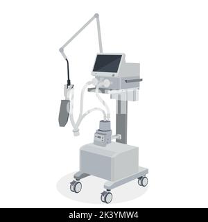 Künstlicher Lungenventilationsapparat. Stock Vektor