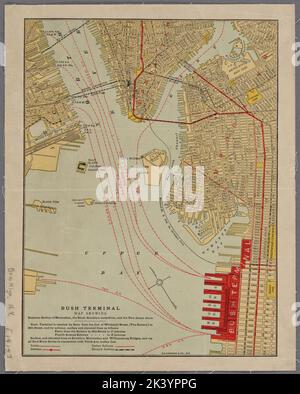 Buchsenanschluss. Kartografisch. Karten. 1915. Lionel Pincus und Prinzessin Firyal Map Division. Brooklyn (New York, New York) Stockfoto