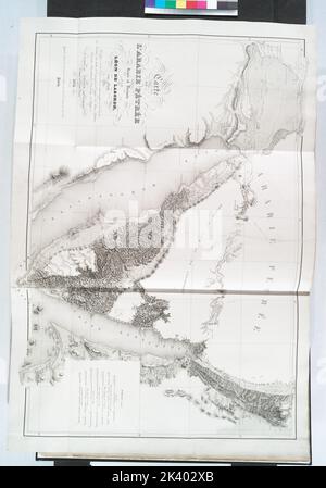 Carte de l'Arabie Pétrée levée et dressée par Léon de Laborde en 1828. Laborde, Léon, marquis de, 1807-1869. Kartografisch. Drucke, Illustrationen. 1830. Allgemeine Forschungsabteilung. Sinai (Ägypten) , Beschreibung und Reisen Stockfoto