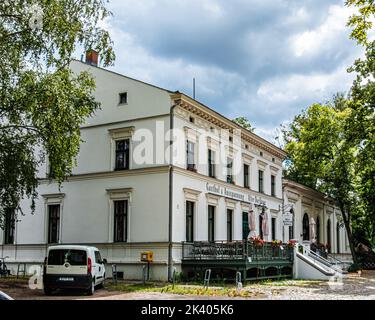 Alter Dorfkrug, Old Village Bar & Restaurant, denkmalgeschütztes Gebäude, Lübars,Reinickendorf,Berlin Stockfoto