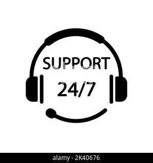 Symboldarstellung des Kundensupportsymbols isoliert Stock Vektor