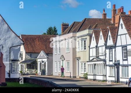 Ehemalige Ferienhäuser, High Street, Dedham, Essex, England, Vereinigtes Königreich Stockfoto