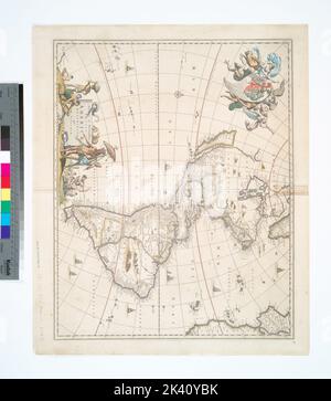 Novissima et accuratissima totius Americae descriptio kartografisch. Karten. 1658. Lionel Pincus und Prinzessin Firyal Map Division. Amerika, Karten, frühe Arbeiten bis 1800 Stockfoto