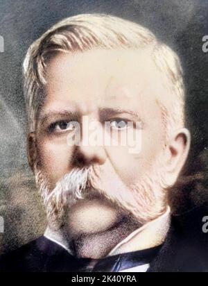 GEORGE WESTINGHOUSE (1846-1914) amerikanischer Ingenieur und Unternehmer Stockfoto