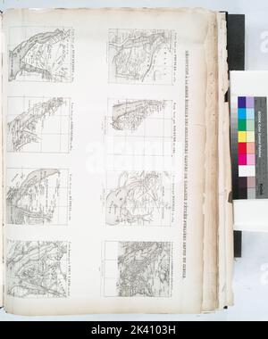 Réduction à la meme échelle des meilleures cartes de l'Arabie Pétrée publiées depuis un siecle. Kartografisch. Drucke, Illustrationen. 1830. Allgemeine Forschungsabteilung. Sinai (Ägypten) , Beschreibung und Reisen, Sinai (Ägypten) Stockfoto