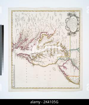 Eine neue Karte von Virginia, Mary-Land und den verbesserten Teilen von Penn-sylvania & New Jersey kartografisch. Karten. 1721. Lionel Pincus und Prinzessin Firyal Map Division. New Jersey, Maps, frühe Werke bis 1800, Maryland, Maps, frühe Werke bis 1800, Pennsylvania, Maps, frühe Werke bis 1800, Virginia, Maps, frühe Werke bis 1800 Stockfoto