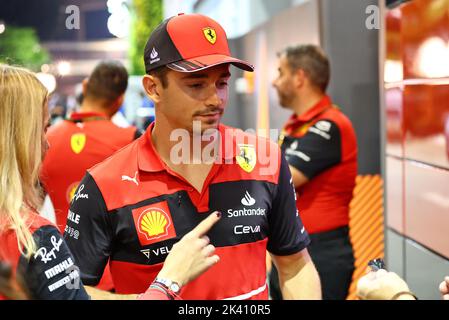 Singapur, Singapur. 29. September 2022. Charles Leclerc (MON) Ferrari. 29.09.2022. Formel 1 Weltmeisterschaft, Rd 17, Großer Preis Von Singapur, Marina Bay Street Circuit, Singapur, Vorbereitungstag. Der Bildnachweis sollte lauten: XPB/Alamy Live News. Stockfoto