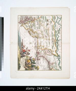 Novi Belgii, quod nunc Novi Jorck vocatur, Novae que Angliae & partis Virginiae : accuratissima et novissima delineatio. Kartografisch. Karten. 1671. Lionel Pincus und Prinzessin Firyal Map Division. Staaten des Mittleren Atlantiks, Karten, frühe Arbeiten bis 1800, Neuengland, Karten, frühe Arbeiten bis 1800 Stockfoto