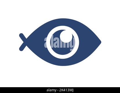 Fisheye Logo Symbol Vektor mobile Linse Symbol Stock Vektor
