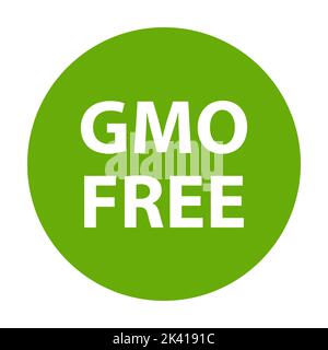GVO-freie Icon-Vektor gesundes Essen, Bio-Kosmetik, veganes Konzept für Grafik-Design, Logo, Website, Social Media, mobile App, UI-Abbildung Stock Vektor