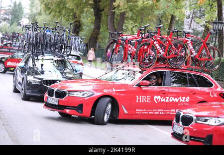 Kroatien. 29. September 2022. Die dritte Etappe des Cro Race von Sinj nach Promosten startete am 29. September 2022 auf dem Platz in Sinj, Kroatien. Foto: Ivo Cagalj/PIXSELL Credit: Pixsell Foto- und Videoagentur/Alamy Live News Stockfoto