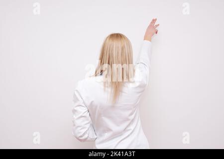 Schöne Ärztin. Rückansicht - Stock Image Stock photo Stockfoto