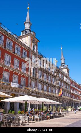 Spanien, Madrid. Plaza Mayor. Stockfoto