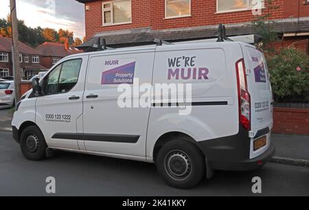 Wurden Muir responsive Reparaturen van, Warrington, WA4 Stockfoto