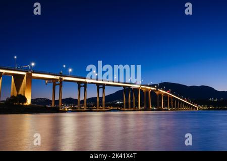 Tasman Bridge in Hobart, Tasmanien, Australien Stockfoto