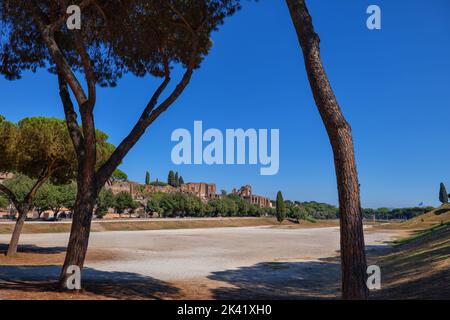 Circus Maximus (Circo Massimo) altes Stadion in der Stadt Rom, Latium, Italien. Stockfoto
