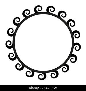 Altgriechischer Rahmen mit Muster, antike Grenze aus Griechenland Stock Vektor