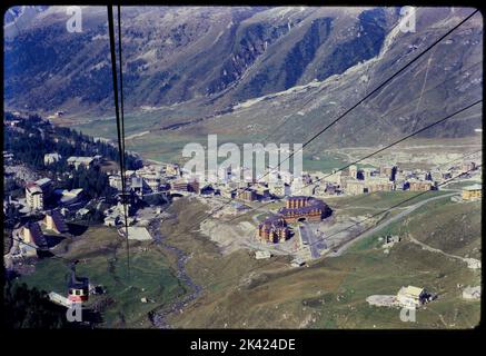 Cervinia, Italien, Archiv 1967 Stockfoto