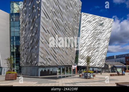 Titanic Belfast Museum, Titanic Quarter, Belfast, Northen Ireland, Großbritannien Stockfoto