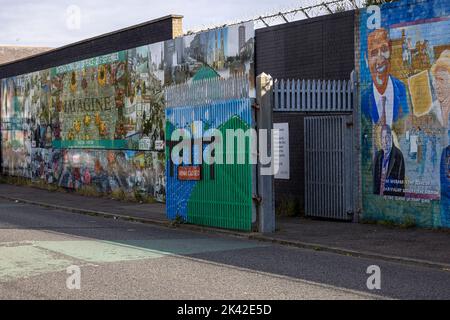 Peace Gates, Northumberland Street, Belfast, Nordirland, Großbritannien Stockfoto