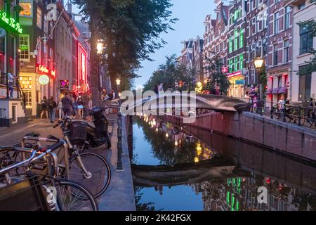 MX3D Bridge, De Wallen, Amsterdam, Niederlande Stockfoto