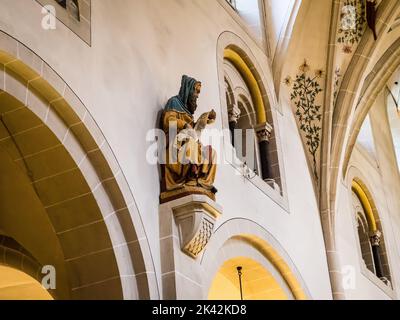 Innenstatuar, Basilika St. Castor, Koblenz, Deutschland Stockfoto