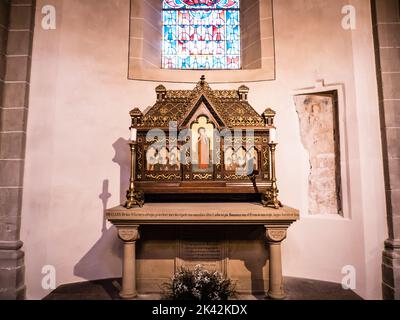 Innenstatuar, Basilika St. Castor, Koblenz, Deutschland Stockfoto