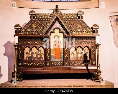 Innenstatuar, Basilika St. Castor, Koblenz, Deutschland Stockfoto