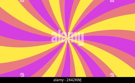 Zirkusposter, Windrad-Hintergrund, Strahlen. Karnevalsposter, Verkaufshintergrund. Vektor-Retro-Illustration Stock Vektor