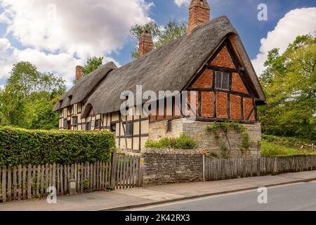 Anne Hathaway's Cottage in Shottery, Stratford-upon-Avon, Großbritannien. Stockfoto