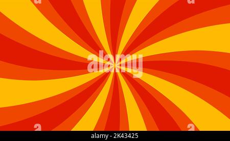 Zirkusposter, Windrad-Hintergrund, Strahlen. Karnevalsposter, Verkaufshintergrund. Vektor-Retro-Illustration Stock Vektor