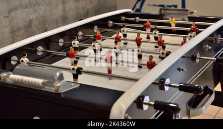 Tisch-Fußballspiel Stockfoto