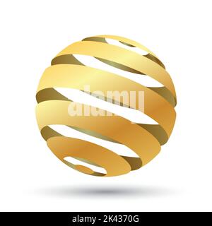 Realistische dekorative 3D Kugeln. Vektorgrafik Stock Vektor