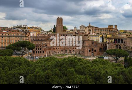 Trajans Markt in Rom Stockfoto