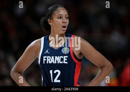 29.. September 2022; Sydney, Homebush, New South Wales, Australien, Frauen-WM-Basketball: Viertelfinale China gegen Frankreich, Iliana Rupert aus Frankreich Stockfoto