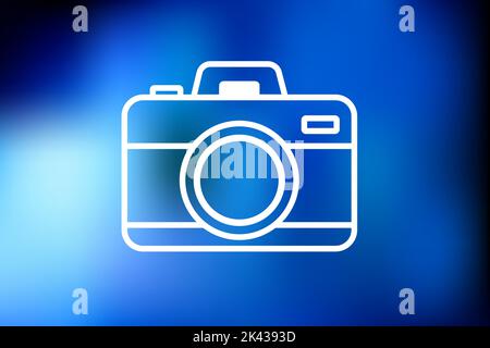 Silhouette der Fotokamera, Symbol. Vektorgrafik Stock Vektor