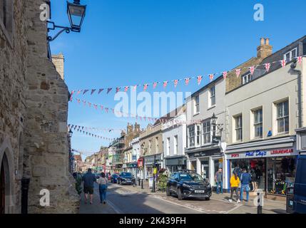 High Street, Ely, Cambridgeshire, England, Vereinigtes Königreich Stockfoto