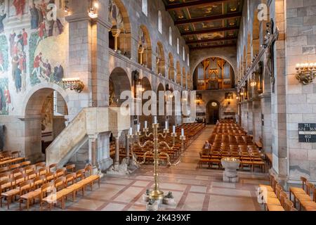 Innenansicht der Kathedrale von Viborg in Dänemark Stockfoto