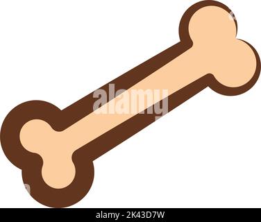 Isolierte Knochen Symbol flache Design Vektor Stock Vektor