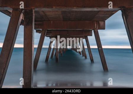 Glenelg Jetty in Adelaide, Australien Stockfoto