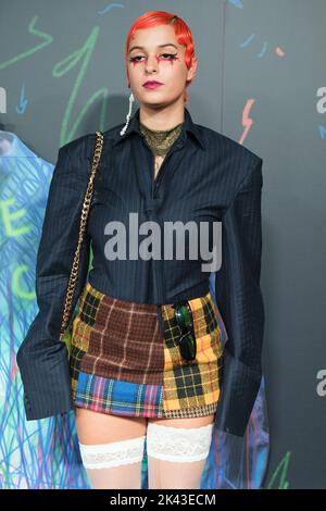 Madrid, Spanien. 29. September 2022. Dora Postigo nimmt an der Premiere des Films „RAINBOW“ im Bahnhof Principe Pio in Madrid Teil. Kredit: SOPA Images Limited/Alamy Live Nachrichten Stockfoto