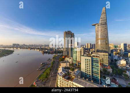 Saigon River, Song Sai, Gon, Ho Chi Minh, Saigon, Vietnam Stockfoto