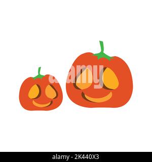 Halloween lachende Kürbis Vektor-Illustration Stock Vektor