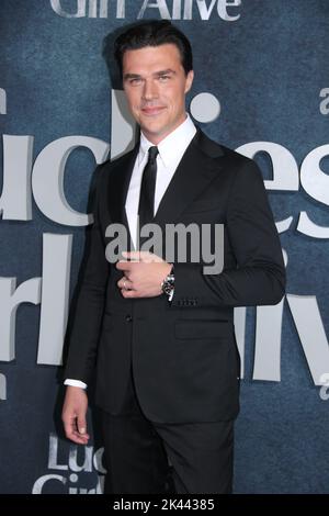 New York, NY, USA. 29. September 2022. Finn Wittrock bei Netflix's Luckiest Girl Alive Premiere am 29. September 2022 im Pariser Theater in New York City. Quelle: Erik Nielsen/Media Punch/Alamy Live News Stockfoto