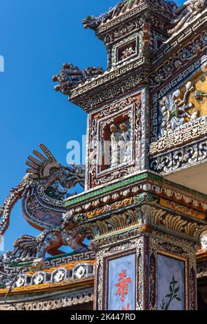 Thailändischer Binh-Pavillon, Lesesaal des Imperators, Kaiserstadt, Hue, Provinz Thua Thien Hue, Vietnam Stockfoto