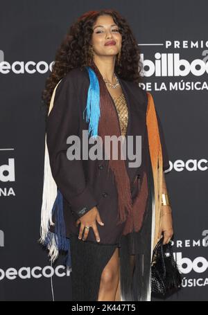 Coral Gables, Usa. 29. September 2022. Yendry kommt auf dem roten Teppich bei den Latin Billboard Music Awards 2022 an der University of Miami, Watsco Center, Donnerstag, 29. September 2022 in Coral Gables, Florida. Foto von Gary i Rothstein/UPI Credit: UPI/Alamy Live News Stockfoto