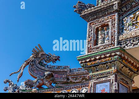 Thailändischer Binh-Pavillon, Lesesaal des Imperators, Kaiserstadt, Hue, Provinz Thua Thien Hue, Vietnam Stockfoto