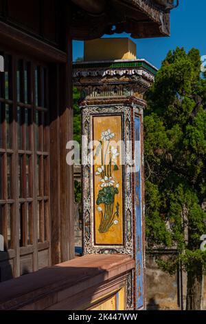 Thailändischer Binh-Pavillon, Lesesaal des Imperators, Kaiserstadt, Hue, Provinz Thua Thien Hue, Vietnam Stockfoto