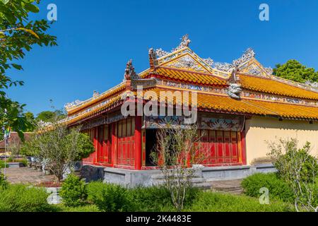 Thai-Mieu-Tempel, Kaiserstadt, Hue, Provinz Thua Thien Hue, Vietnam Stockfoto